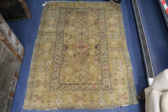 A Kuba rug, circa 1860, 4ft 8in. x 3ft 6in.